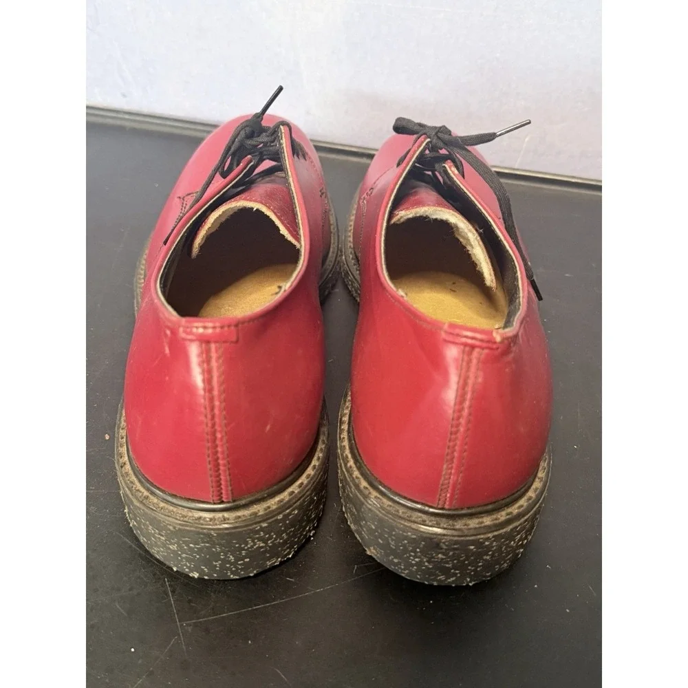 Vintage Executive Hy-Test Men's Steel Toe Oxfords‎ Red Leather Wingtip Size 7M